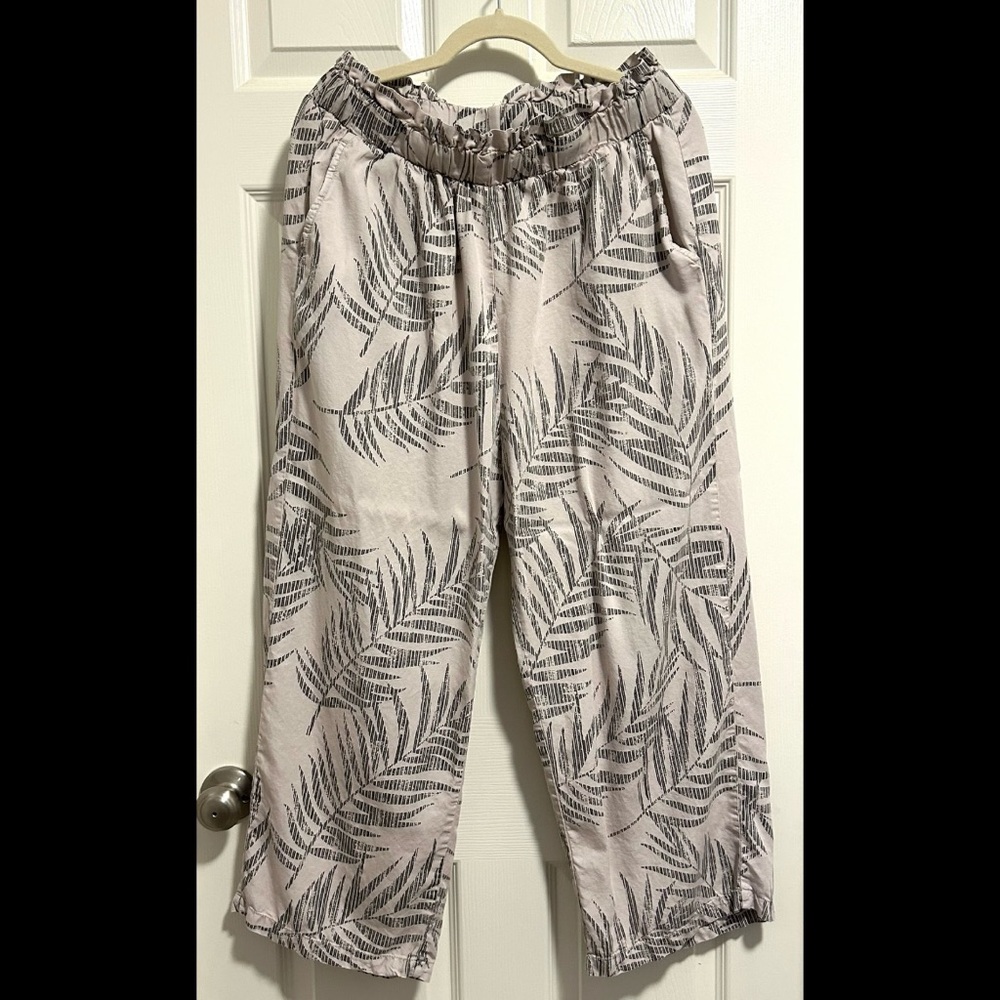 Patterned Wide Leg Pants - image 1